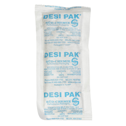 3 x 6 x 3/8" Tyvek<span class='rtm'>®</span> Clay Desiccants - 34 Gallon Drum