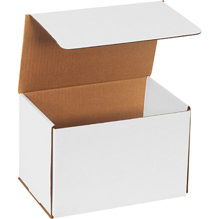 9 x 6 x 6" White Corrugated Mailers